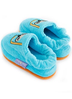 Milk&Moo Milk&Moo Kids Slippers, %100 Cotton, Bath House Sleepers For Kids, Non Slip Soft Sole, With Elastic Band, Lightweight, Breathable, Designed For Indoor Use, For Boys and Girls, 5-6 Years Old  - Image 2