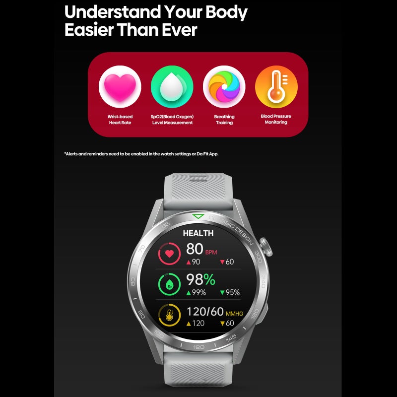 Zeblaze Btalk 3 Smart Bracelet Sports Watch 1.39-Inch IPS FullTouch Screen Fitness Tracker IP68 Waterproof BT Call Blood Oxygen/Sleep/Heart Rate/Blood Pressure Monitor Multiple Sports Mode - Image 2