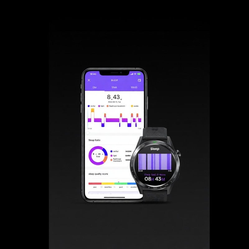 Zeblaze Btalk 3 Smart Bracelet Sports Watch 1.39-Inch IPS FullTouch Screen Fitness Tracker IP68 Waterproof BT Call Blood Oxygen/Sleep/Heart Rate/Blood Pressure Monitor Multiple Sports Mode - Image 4