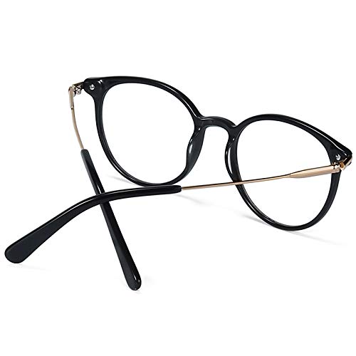 ZENOTTIC Round Optical Glasses Transparent Frame Clear Lens Eyewear Non-prescription Eyeglasses for Women - Image 3