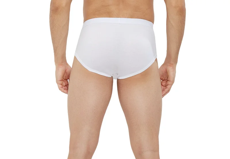 Byc  MEN'S BRIEF 75% AEROCOOL 25% COTTON SUMMER UNDERWEAR - WHITE White for Men | Best Price UAE