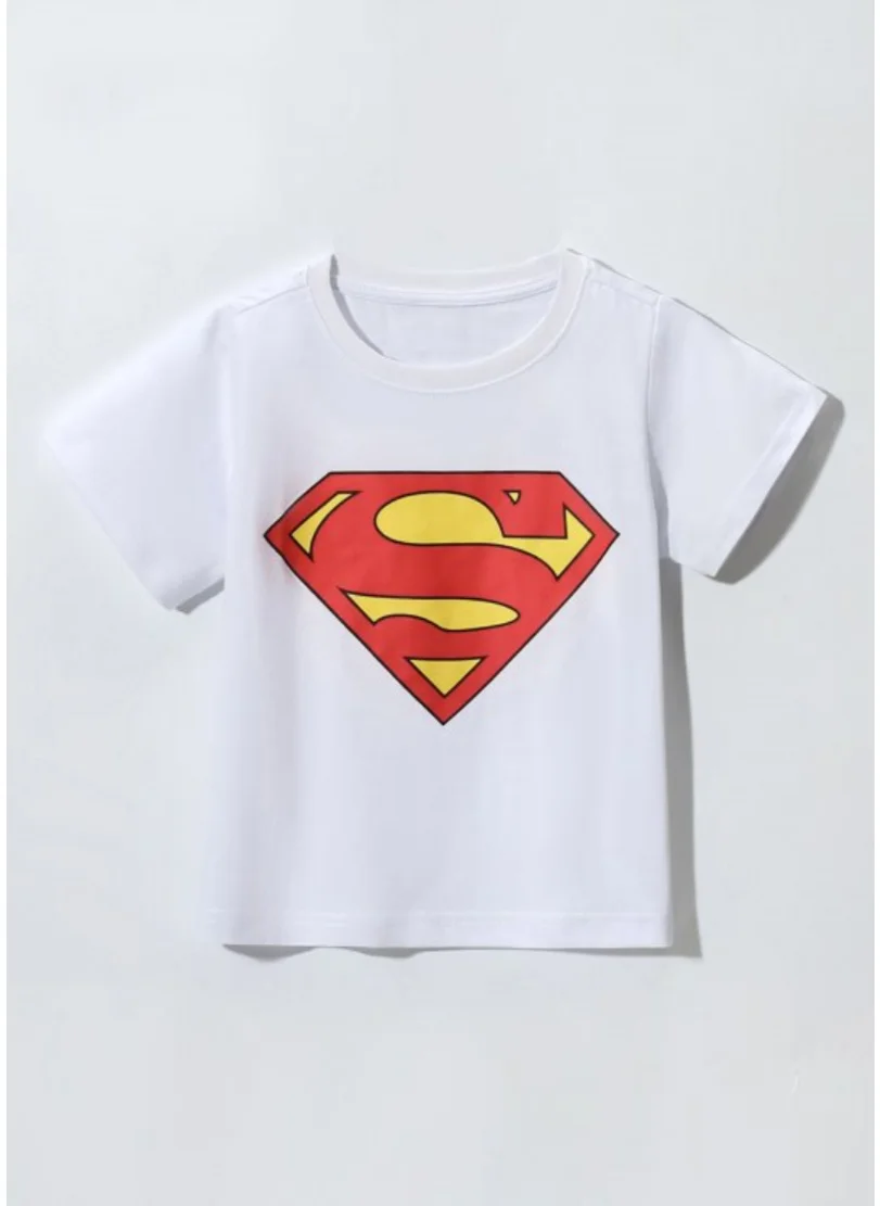 يونيكي White Printed  Round Neck T-shirt