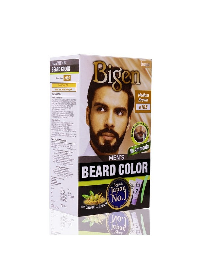 Bigen Men'S Beard Color Medium Brown - B105 (Pack Of 2) - Image 3