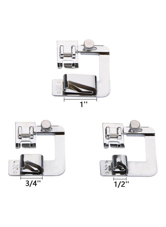 Loquat 3-Piece Adjustable Wide Foot Set Silver - Image 3