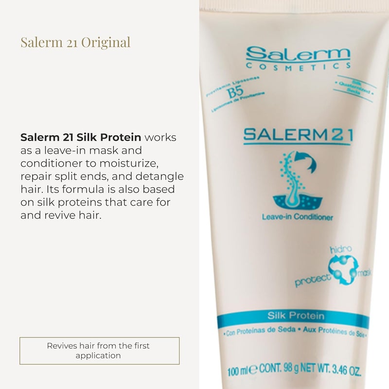 Salerm Cosmetics 21 Silk Protein Leave In Conditioner White  100 Ml - Image 1