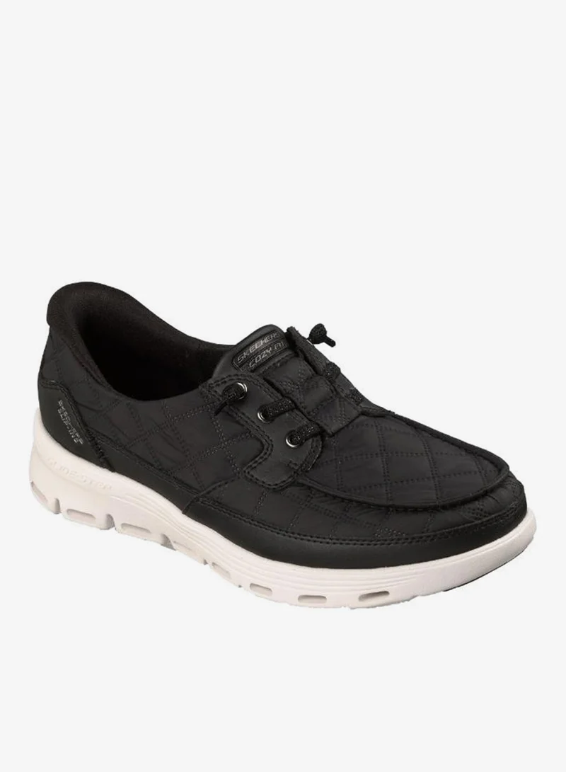 Skechers BLACK TEXTILE Glide-Step Serene for Women | Best Price UAE