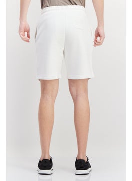 Blank Essentials Men Brand Logo Basic Shorts, Off White  - Image 3