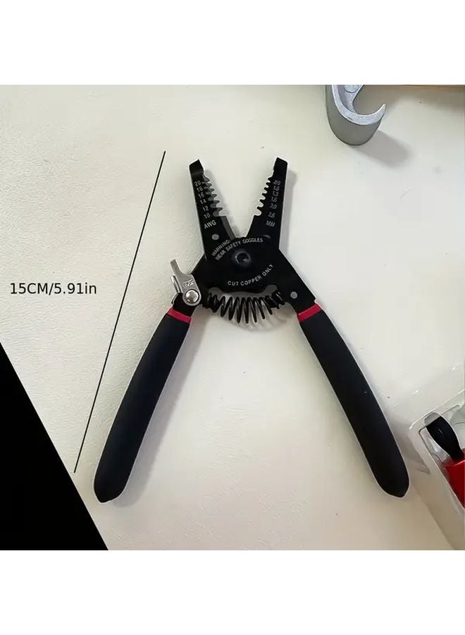 Professional Heavy Duty Metal Electrical Wire Stripper Adjustable Jaw Blades - Image 5