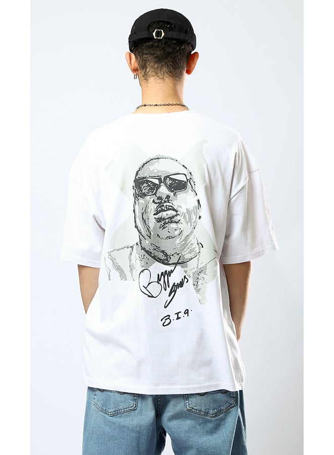 RAVIN Crew Neck Slip On White Casual Tee  - Image 4