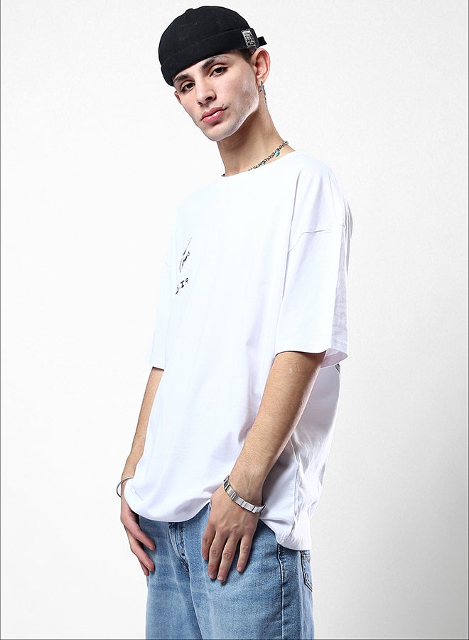 RAVIN Crew Neck Slip On White Casual Tee  - Image 2