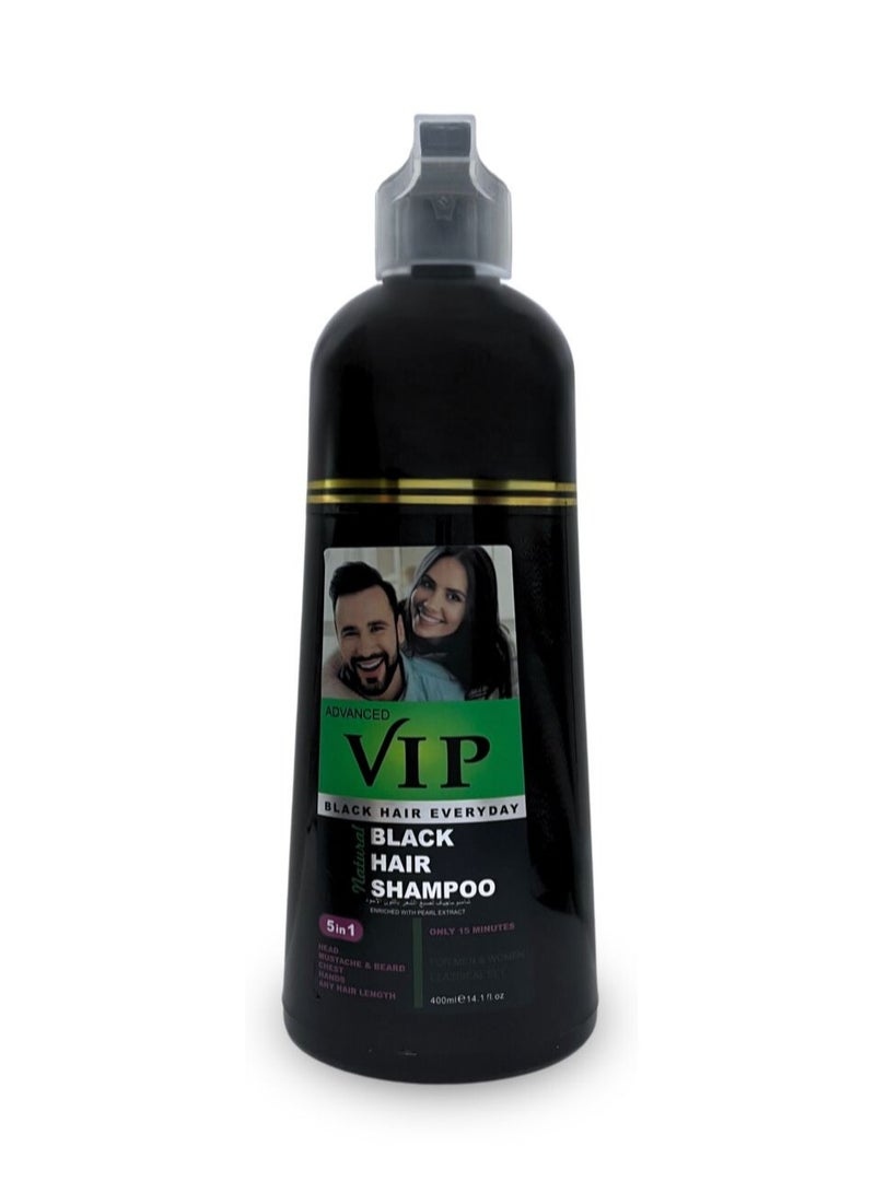 VIP Hair colour shampoo 5 in 1 Black - Image 2