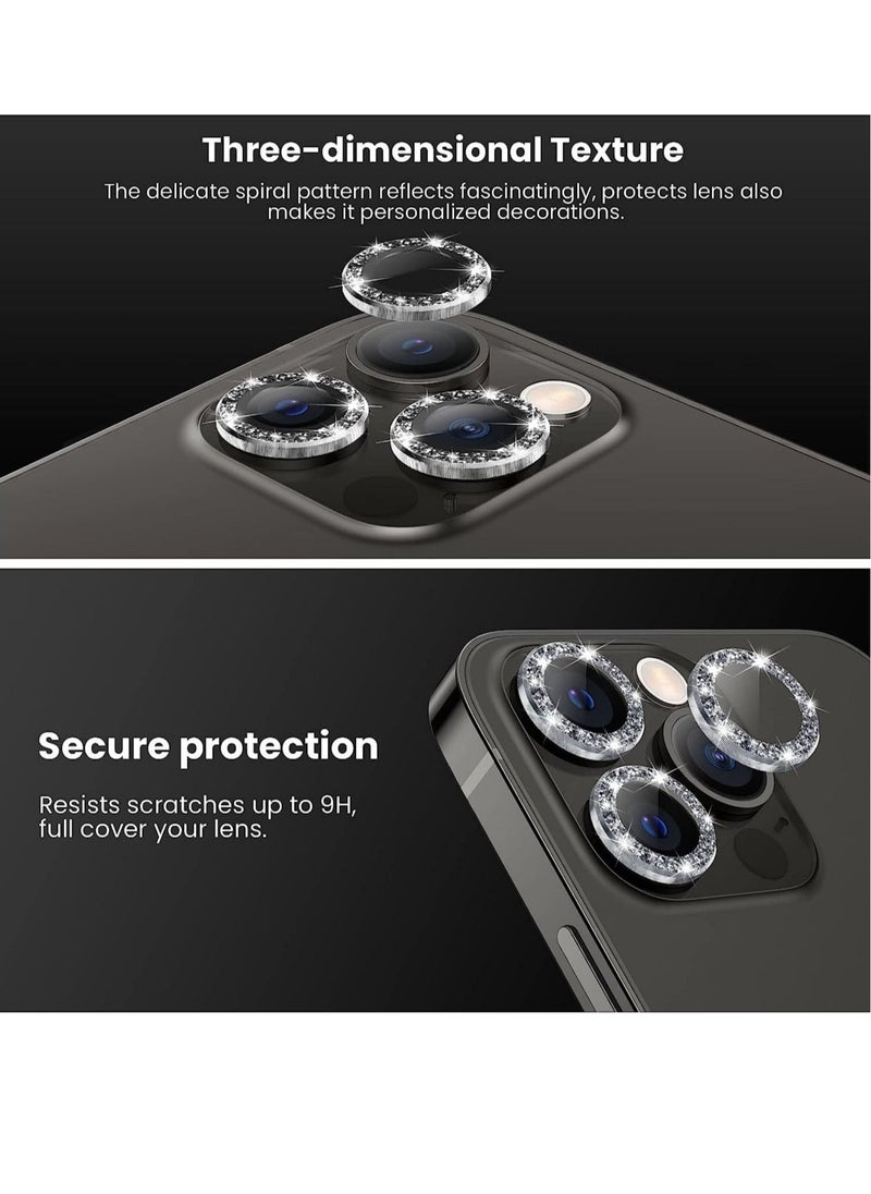 Raxoom iPhone 13 Pro Max Camera Lens Protector, 9H Tempered Glass Camera Cover Screen Protector Metal Individual Ring - Image 4