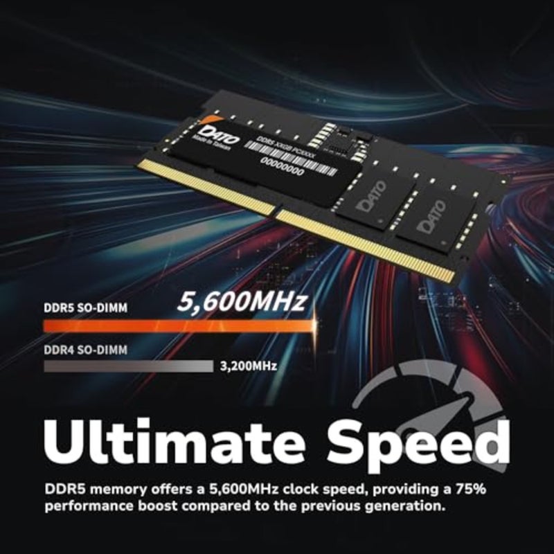 DDR5 SODIMM 32GBx2 ذاكرة الوصول العشوائي للكمبيوتر المحمول 5600MHz PC5-44800 CL46 1.1V 262-Pin غير ECC غير مخزنة dimm، وحدة ذاكرة الكمبيوتر المحمول - Image 3