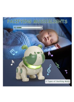 SYOSI Robot Dog Toy for Kids, Remote Interactive Electronic Pets with Interactive Touch Sensors, LED Lights, Recording, Smart Dancing Walking RC Robot Puppy Dog for Kids Over 3, Green  - Image 3