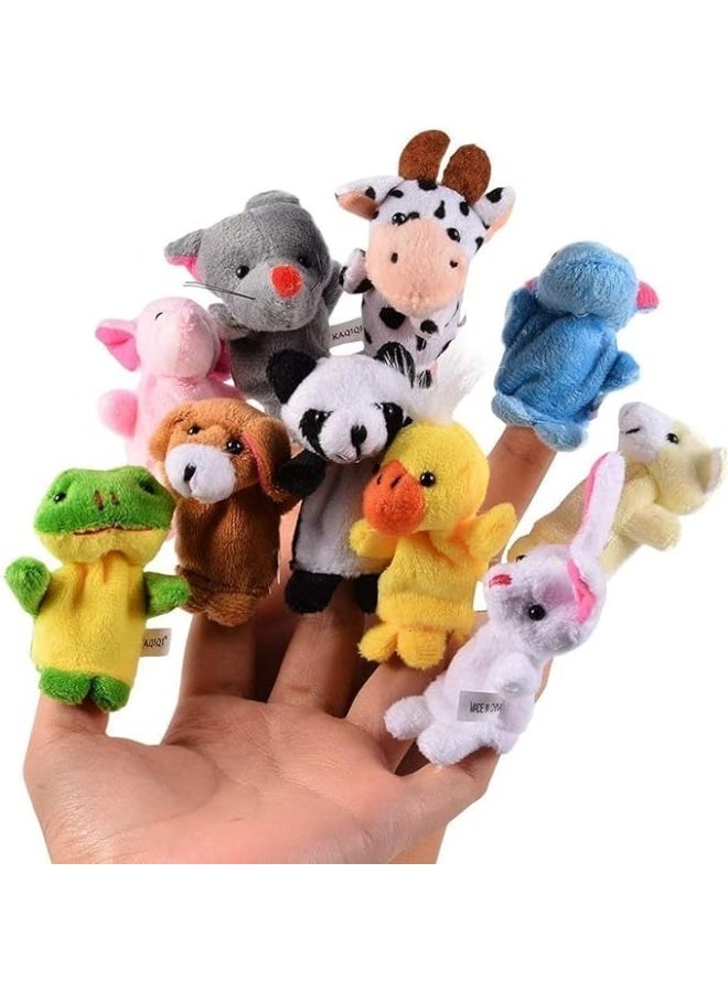 مجموعة من 10 دمى أصابع - دمى حيوانات قطيفة ناعمة للأطفال، تشكيلة من الدمى القطيفة الصغيرة للأولاد والبنات، هدايا للحفلات والعروض ووقت اللعب والمدارس - Image 4