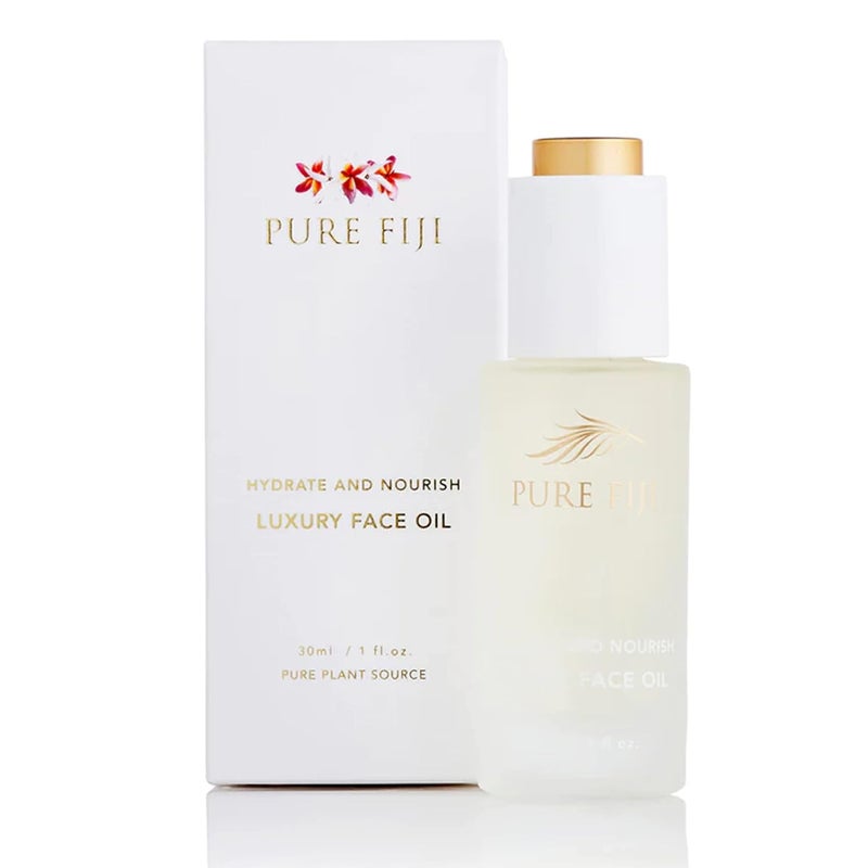 PURE FIJI Hydrate  Nourish Luxury Face Oil Face Moisturizer for Women Skin Brightening Serum  Anti Aging Reduce Wrinkles  Dark Spots Coconut Oil For Face Organic 1 FlOz
