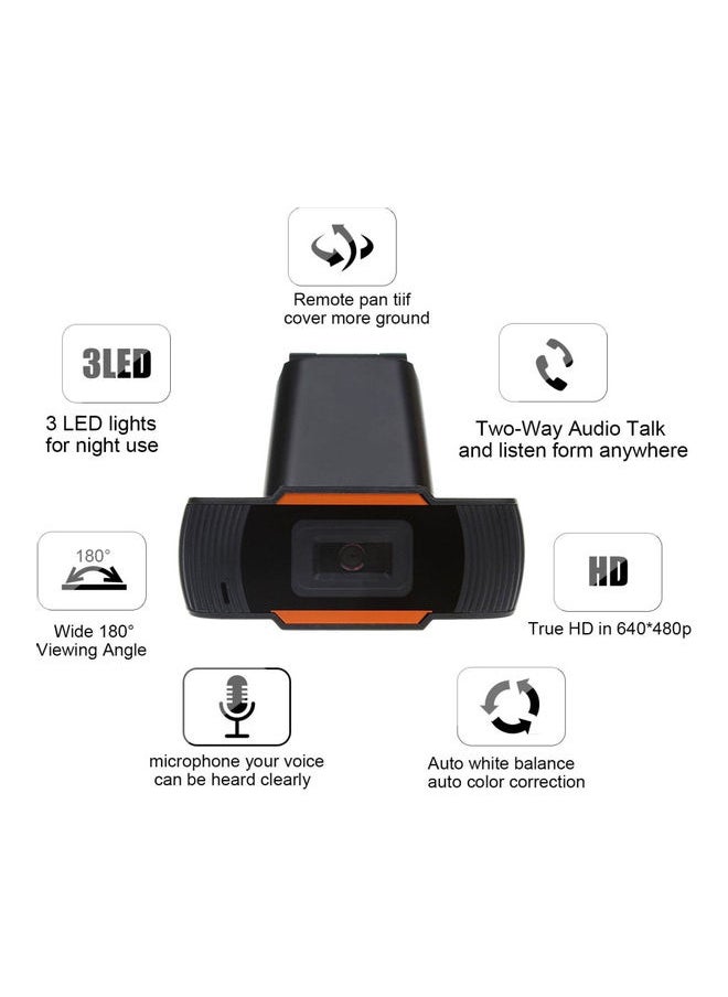 DUSALA USB 2.0 HD Webcam Video Recording Web Cam Camera for Laptop Desktop Computer - wired  - Image 3