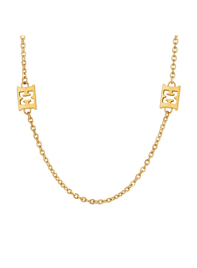 ESCADA Florence Gold Plated Stainless Steel Necklace for Women 360mm - Image 2
