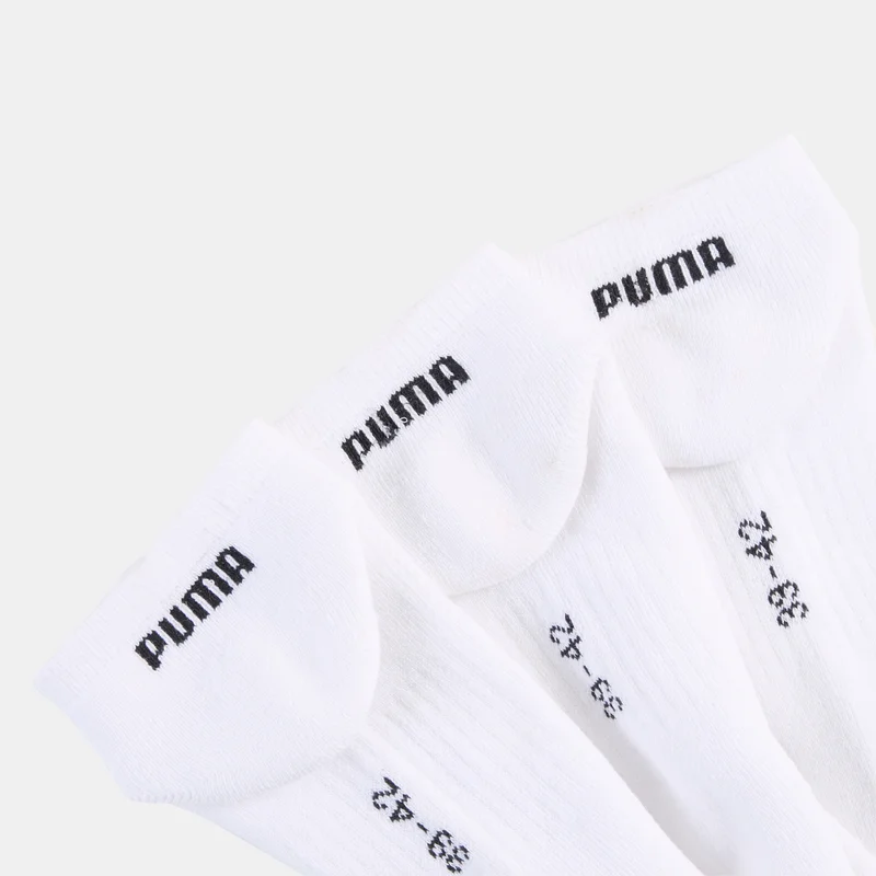 PUMA Kids' Cushioned Sneaker Ankle Socks (3 Pairs)