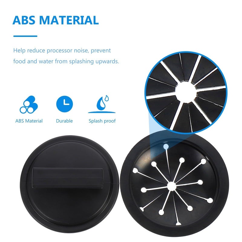 Kitchen Sink Drain Stopper And Splash Guard 2pcs Stainless Steel Garbage Disposal Accessories With Splash Proof Cover - Image 4