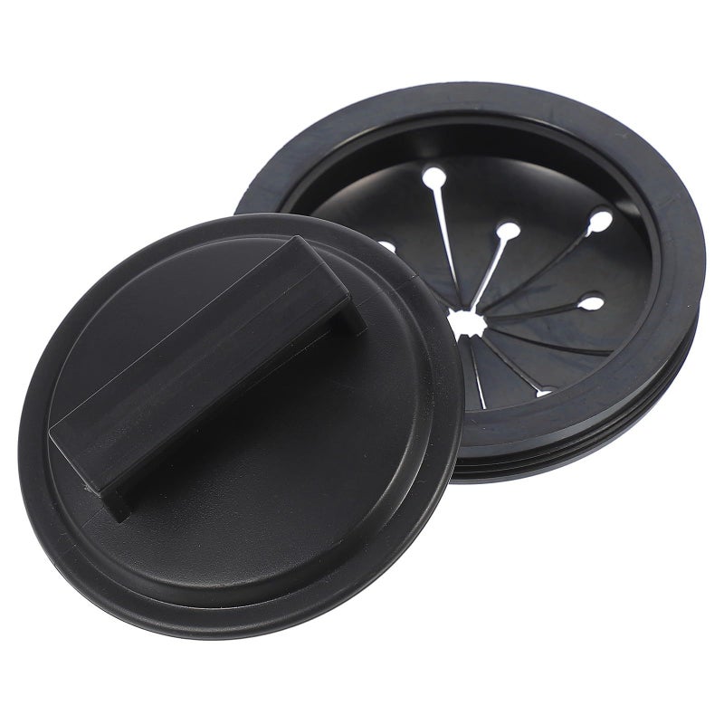 Kitchen Sink Drain Stopper And Splash Guard 2pcs Stainless Steel Garbage Disposal Accessories With Splash Proof Cover - Image 2