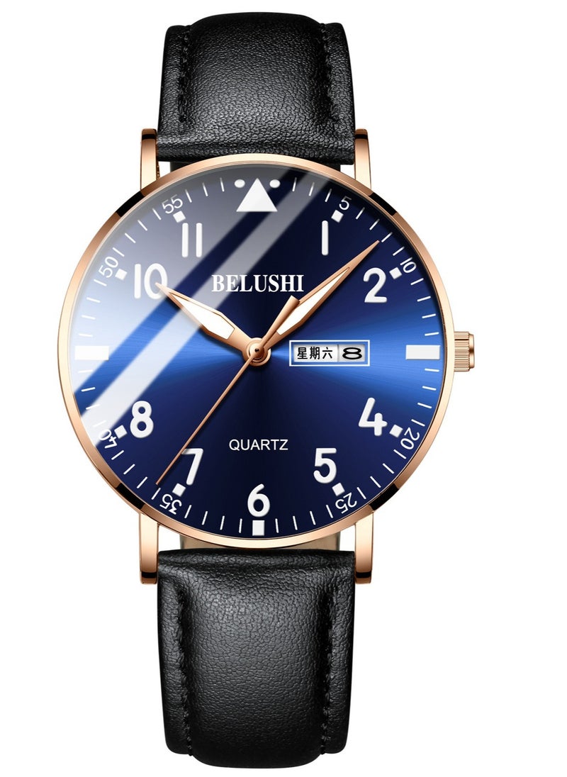 Belushi Men's Fashion Business Quartz Watch 