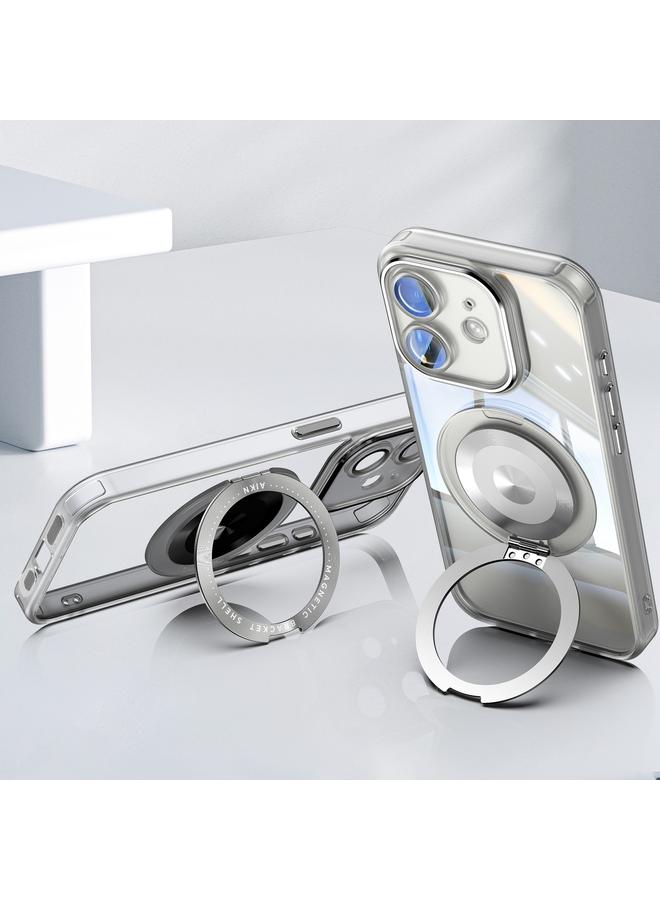 زبون جراب لهاتف iPhone 12 مع حامل 360 Magsafe من الأكريليك الهجين المصنوع من مادة TPU - Image 4