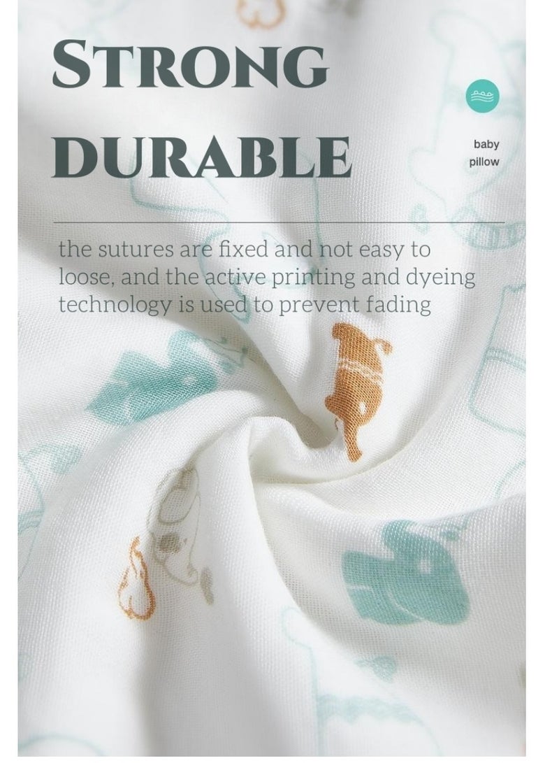 Baby Care Multi-Use Baby Nursing Towel, Bib Towel, and Pillow Cover | 10-Layer Breathable Antibacterial Cotton | High Sweat Absorption | Suitable for Babies 0-12 Months 39x25cm - Image 5