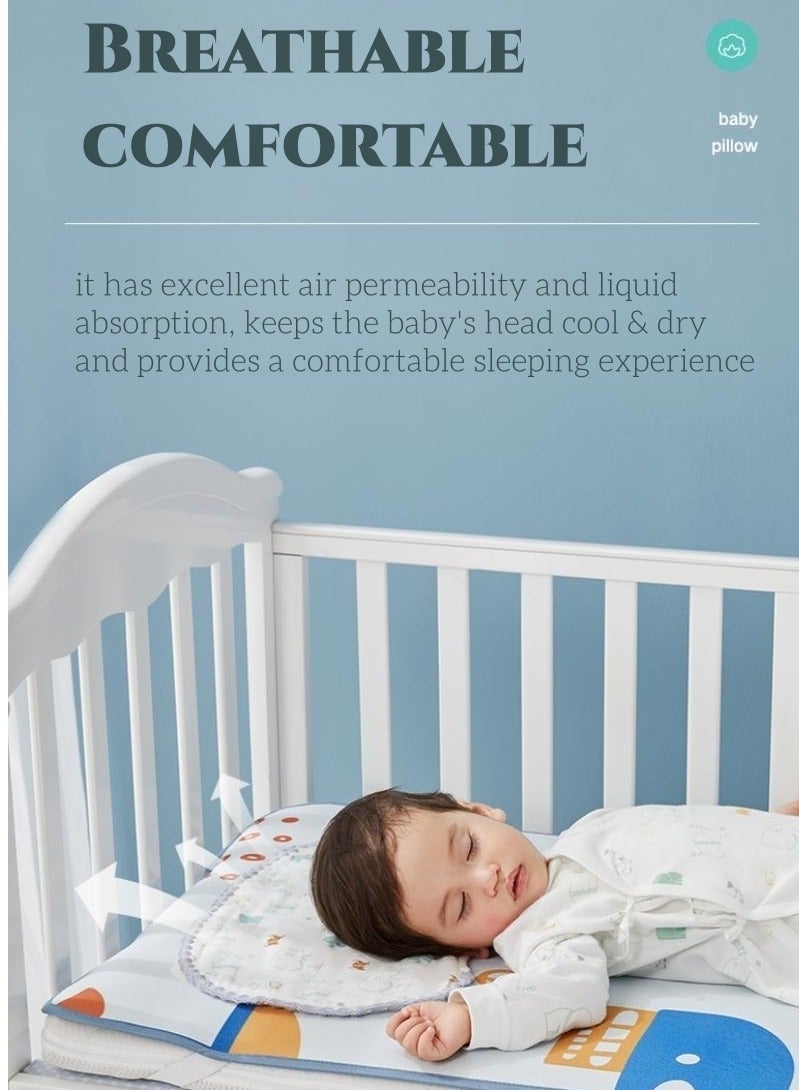 Baby Care Multi-Use Baby Nursing Towel, Bib Towel, and Pillow Cover | 10-Layer Breathable Antibacterial Cotton | High Sweat Absorption | Suitable for Babies 0-12 Months 39x25cm - Image 3