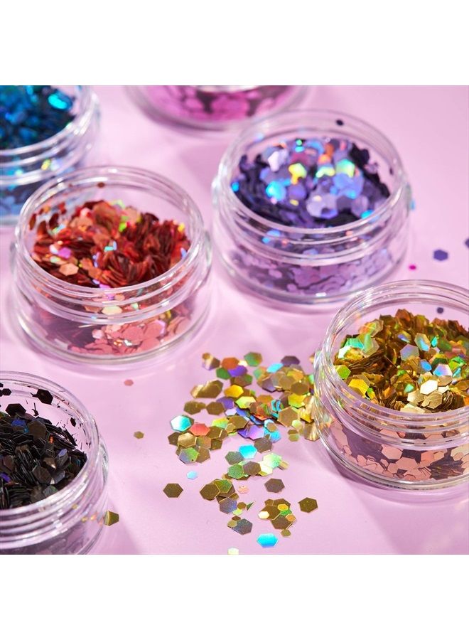 Moon Glitter Holographic Chunky Glitter by Moon Glitter – 100% Cosmetic Glitter for Face, Body, Nails, Hair and Lips - 0.10oz - Gold - Image 4