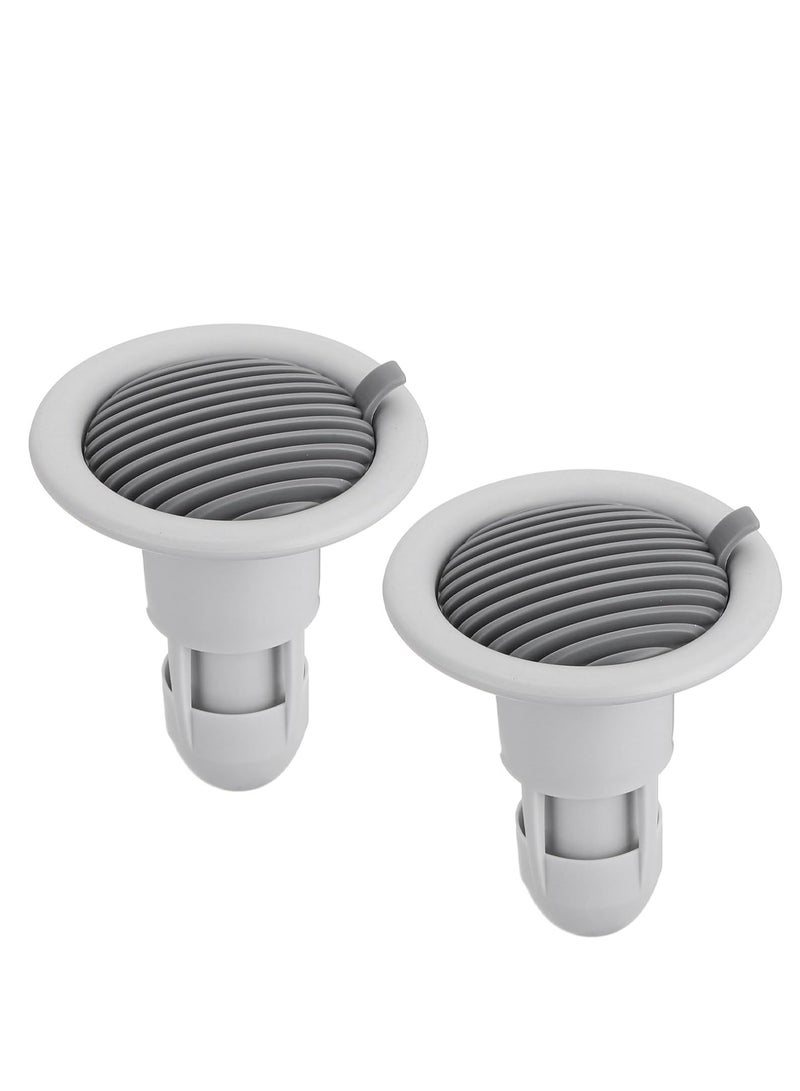 Shower floor drain backflow preventer, valve sewer deodorant wick inserted drain plug, suitable for kitchen bathroom balcony, grey 2 pcs  - Image 1