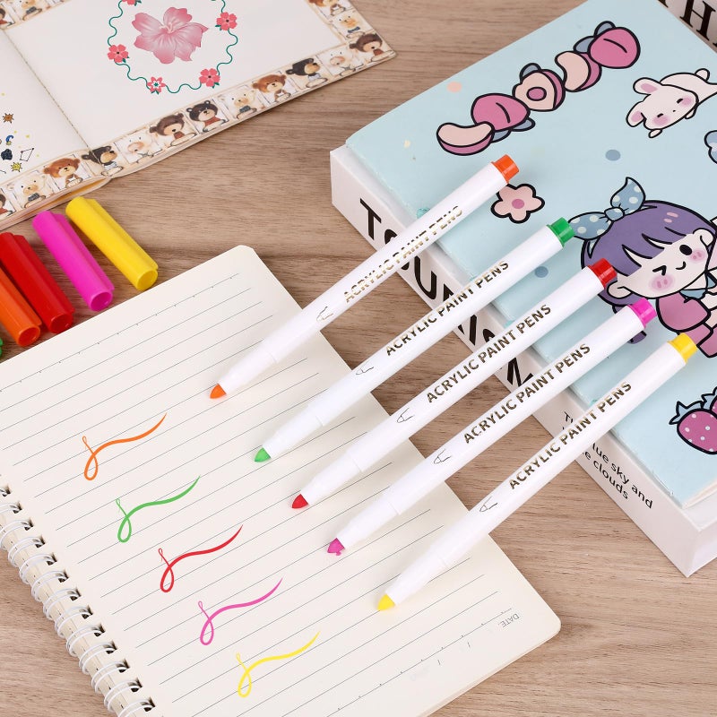 CHARSOCO Wet Erase Markers, 18 Colors Whiteboard Markers, Low Odor Wet Erase Pens with 1-2mm Fine Tip, Perfect for Writing on Whiteboards, Glass, Mirror, Home, Office and School Supplie - 806 - Image 4