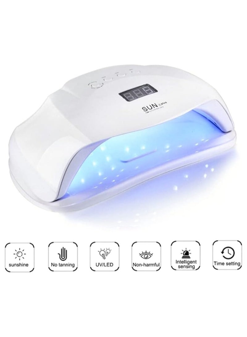 مصباح أظافر بإضاءة ليد احترافية بالأشعة فوق البنفسجية بقدرة 72 وات للمانيكير والباديكير - Image 2