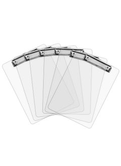 Office Solutions Direct Plastic Clipboards (Set Of 6) Transparent Clipboard (Clear) Strong 12.5 X 9 Inch | Holds 100 Sheets! Acrylic Clipboards With Low Profile Clip | Bulk Back To School Supplies For Teachers  - Image 1