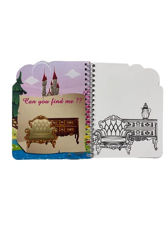Edu Toys - Edu Toys On The Go Resuable Magic Colouring Water Book || Reusable Activity Pad || No Messy Hands || (Princess/Castle) - Image 1