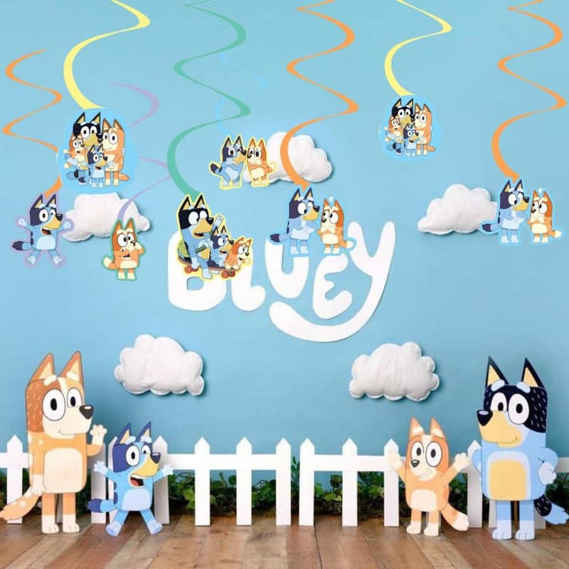 Amscan Stunning Bluey Spiral Decorations (Pack of 12) - Multicolor Cardstock Hanging Decor - Perfect for Parties, Events & Occasions - Image 4