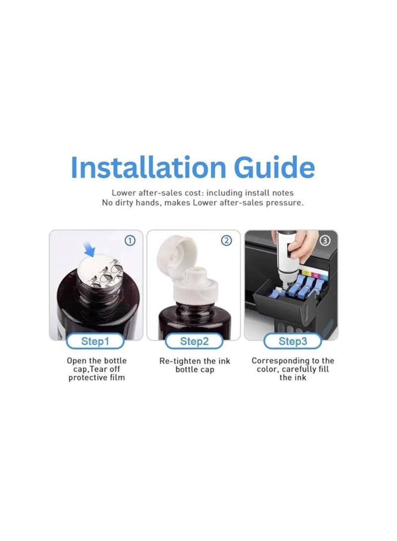 Terabyte GT53XL GT52 Ink Bottle for H Ink Tank 319 410 419 Smart Tank 500 502 508 511 514 515 518 519 530 531 532 533 538 571 615 618 655 720 750 790 DeskJet GT 5810 5820 5822 115 118 310 311  - Image 2