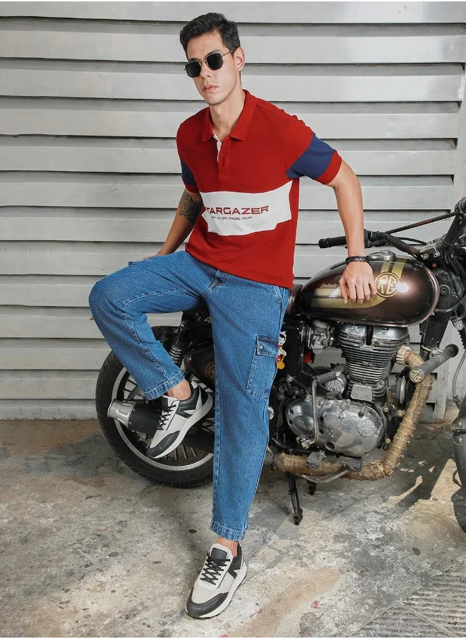 هاي ستار Men Maroon T-shirts