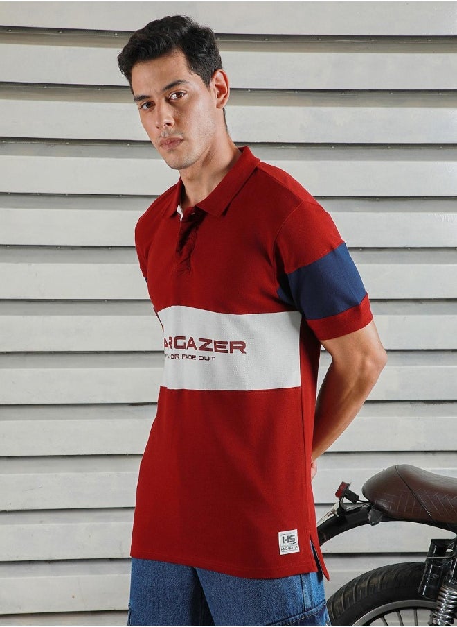 HIGH STAR - Men Maroon T-shirts - Image 1