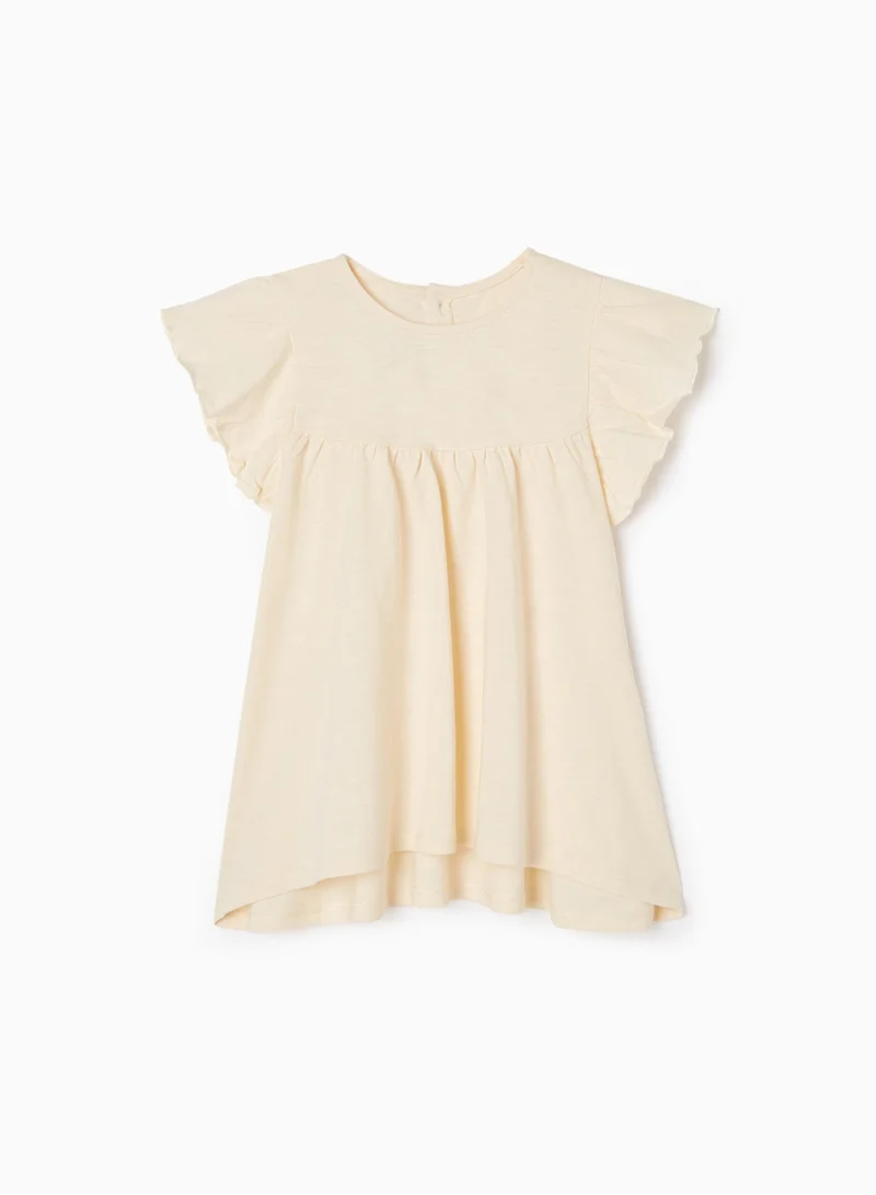 Zippy Zippy Cotton T-Shirt With Frills For Girls