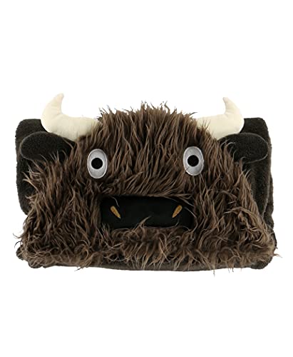 Lazy One Wearable Hooded Blanket for Kids, Animal Hooded Blanket (Buffalo) - Image 2