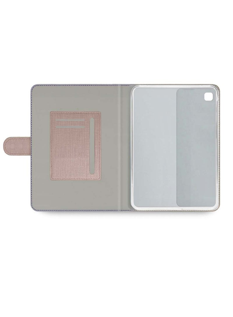 دبليو تيك هونر باد اكس 8 10.1 انش 2022 / باد اكس 8 لايت 9.7 انش 2022 - ايه اس ان لوف سيريز غطاء حماية قابل للطي جلد بو جلد مغناطيسي للإغلاق - ذهبي وردي - Image 2