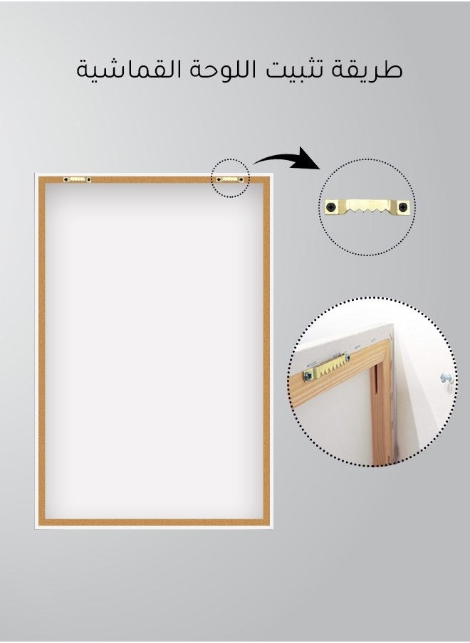 ماركتنا طقم من ثلاث لوحات كانفس على إطار خشبي بتصميم إسلامي  - Image 5