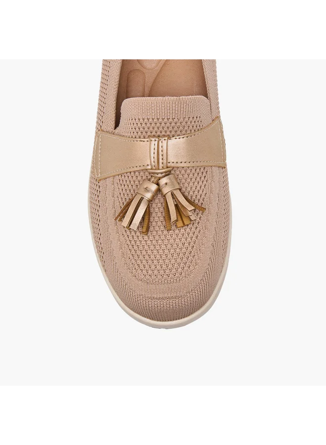 Flora Bella By Shoexpress Women's Tassel Detail Slip-On Loafers