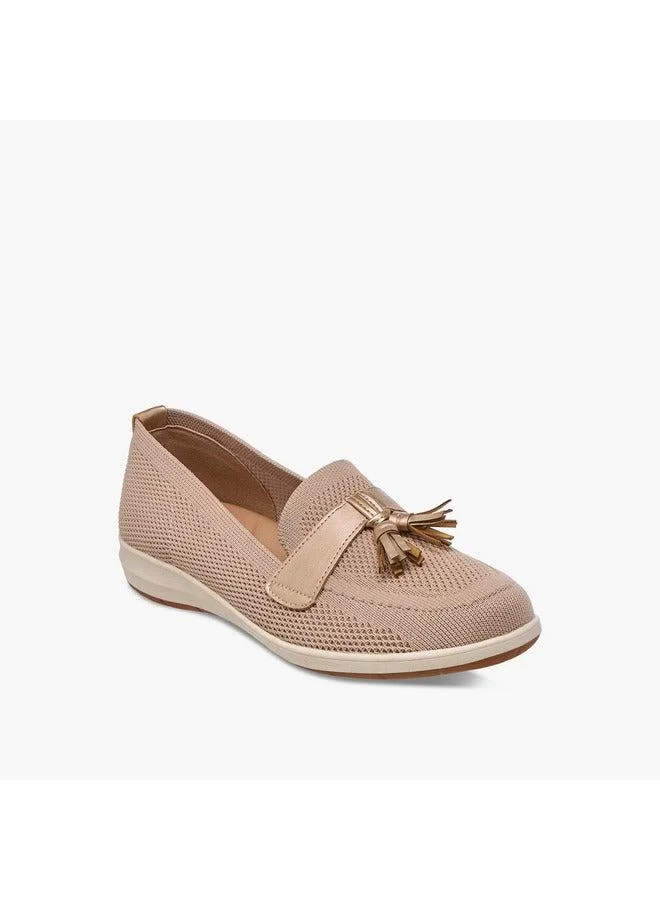 Flora Bella By Shoexpress Women's Tassel Detail Slip-On Loafers