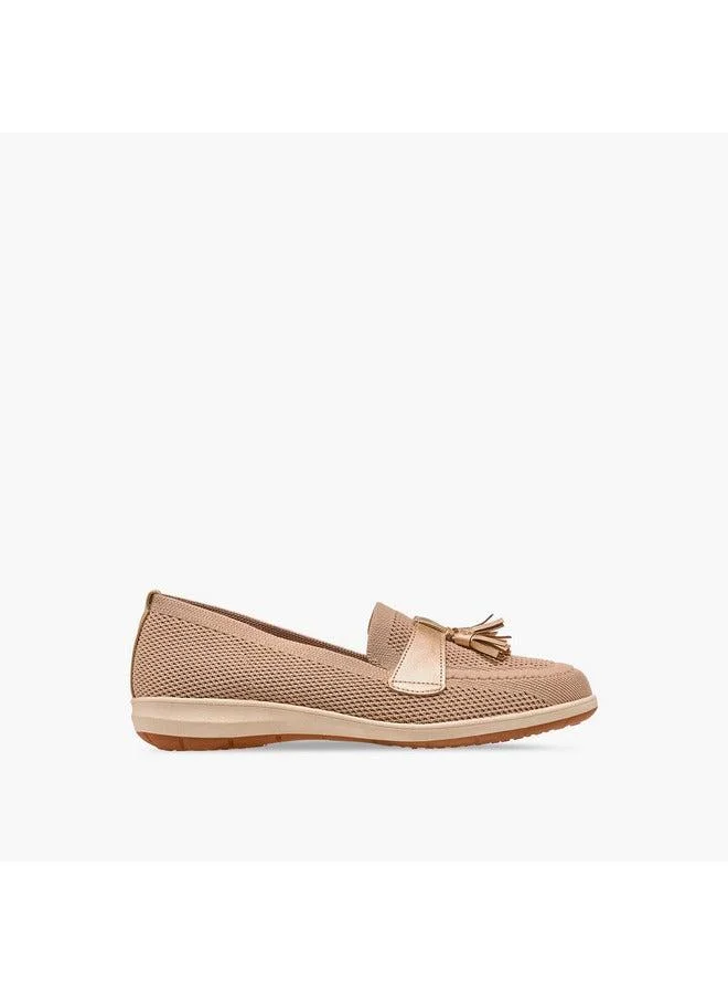 Flora Bella By Shoexpress Women's Tassel Detail Slip-On Loafers