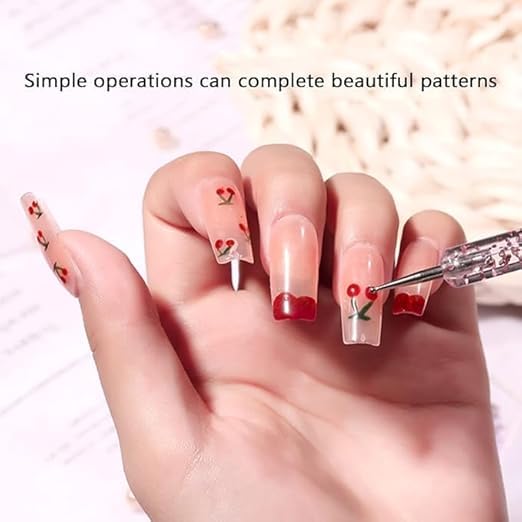 Levin THE NEXT LEVEL IN OFFICE STATIONERY Levin 5pcs Nail Dotting Pen Nail Art Pens Nail Polish Manicure Puncture Set Creative Nail Dotting Pen Puncture Tool Set for Nail Art RhinestonePoint Work - Image 3