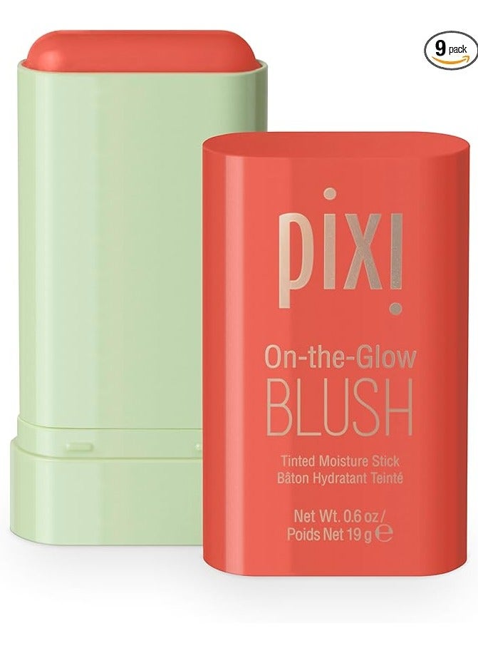 Pixi On-the-Glow Blush - Juicy, Hydrating Tinted Moisture Blush Stick with Ginseng, Aloe Vera & Fruit Extracts, For Cheeks & Lips, 19g / 0.6oz, Paraben-Free - Image 1