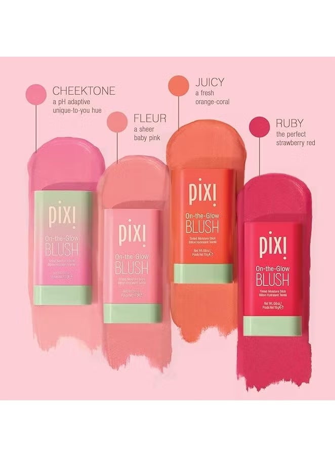 بيكسي أحمر خدود Pixi On-the-Glow - أحمر خدود مرطب ملون غني بالعصير مع مستخلصات الجينسنغ والصبار والفواكه، للخدود والشفاه، 19 جم / 0.6 أونصة - Image 3