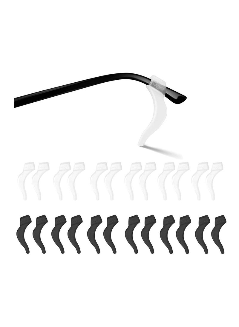 Generic Silicone Ear Hooks Anti-slip Holder Temple Tips Sleeve Retainer for Glasses Sunglasses 12 pairs  - Image 1